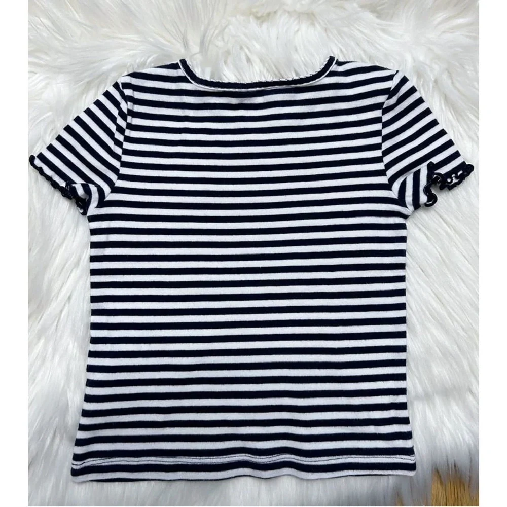 GAP Girl’s Ribbed Stripe T-Shirt